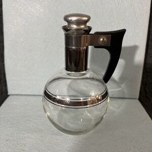 Midcentury Modern Small Carafe Glass Coffee Carafette MCM